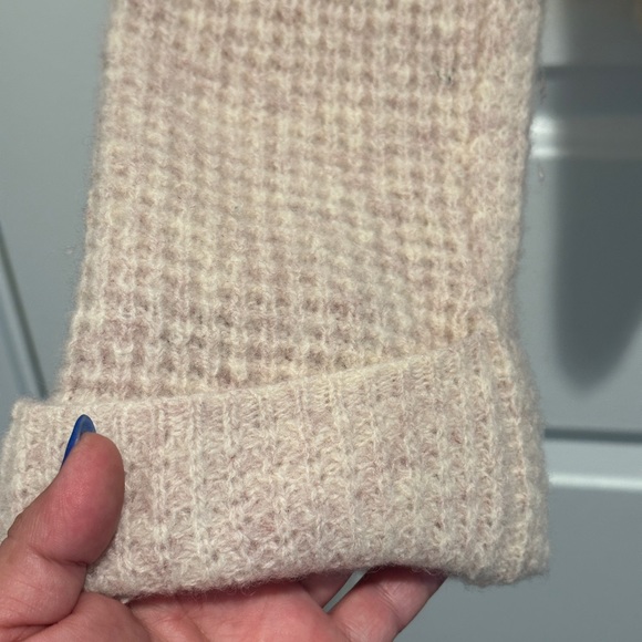 Free People waffle cow neck sweater - Picture 3 of 7